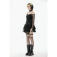 Dark in Love Lyra Fishnet Off-Shoulder Gothic Mesh Top