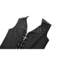 Dark in Love Punk Studded Lace-Up Vest - Alternative Top in Black