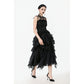 Dark in Love Selene Ruffled Floral Jacquard Corset Top - Size UK 16 Left Only!