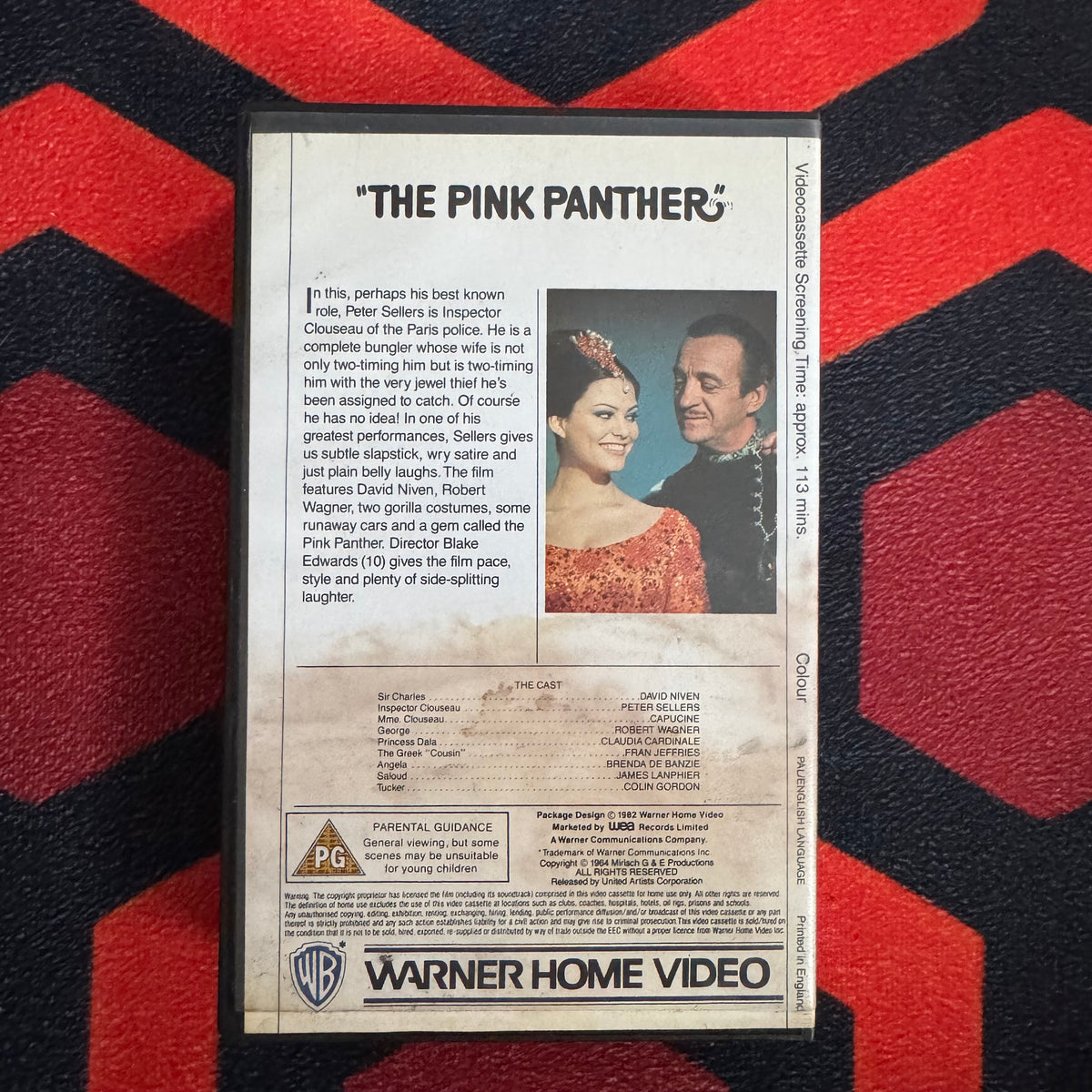 The Pink Panther Ex Rental VHS Video (1963) PEV99242 [MOULD]