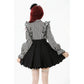 Dark in Love Striped Ruffle Gothic Lolita Dress