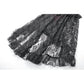 Dark in Love Crimson Queen Lace High-Low Goth Skirt in Burgundy & Black