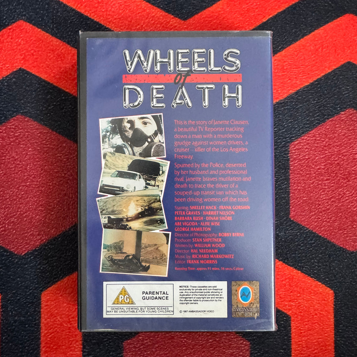 Wheels of Death Ex Rental VHS Video (1979) WOD01 [MOULD]