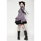 Dark in Love Ellery Big Pink Butterfly Doll Bell-Sleeve Dress