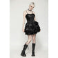 Dark in Love Harriet Punk Shiny PU Leather Layered Dress