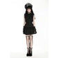 Dark in Love Diya Sleeveless Tiered Goth Dress