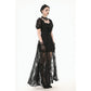 Dark in Love Morwenna Lace Gothic Maxi Dress in Black