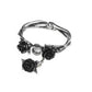 Alchemy Gothic Wild Black Rose Bracelet/Bangle (A125)