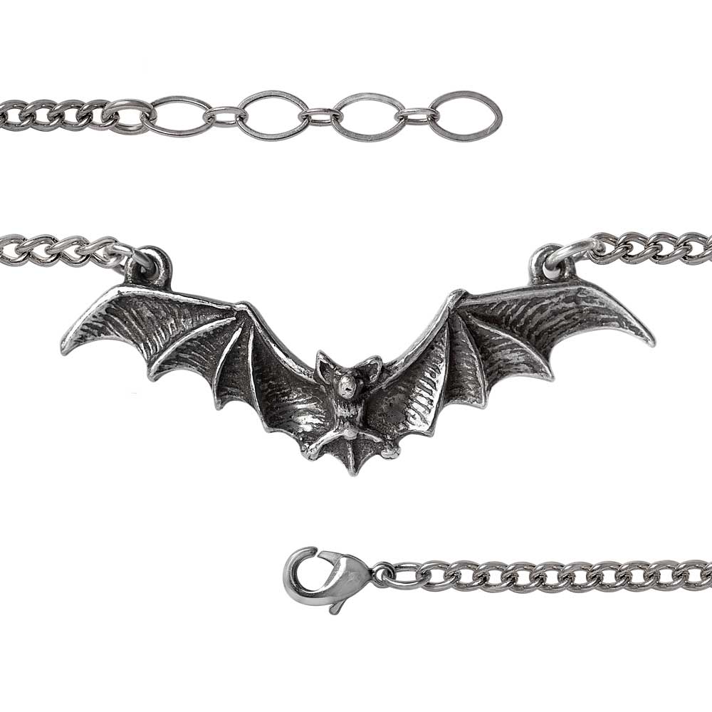 Alchemy Gothic Gothic Bat Bracelet/Wrist Chain (A142)