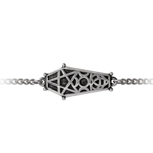 Alchemy Gothic Hex Coffin Bracelet/Wrist Chain (A144)