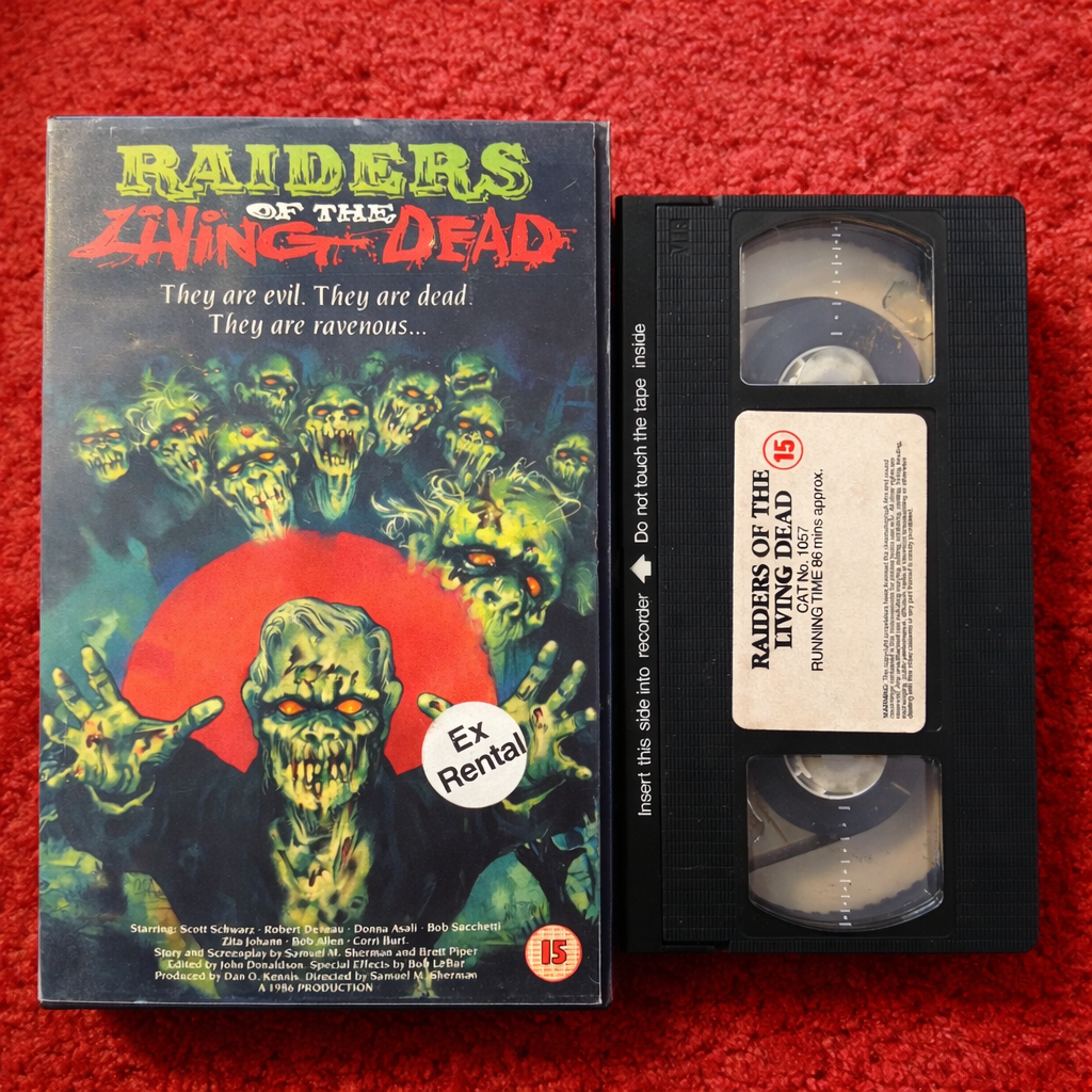 Raiders of the Living Dead VHS Video (1986) Ex Rental IVSV1057