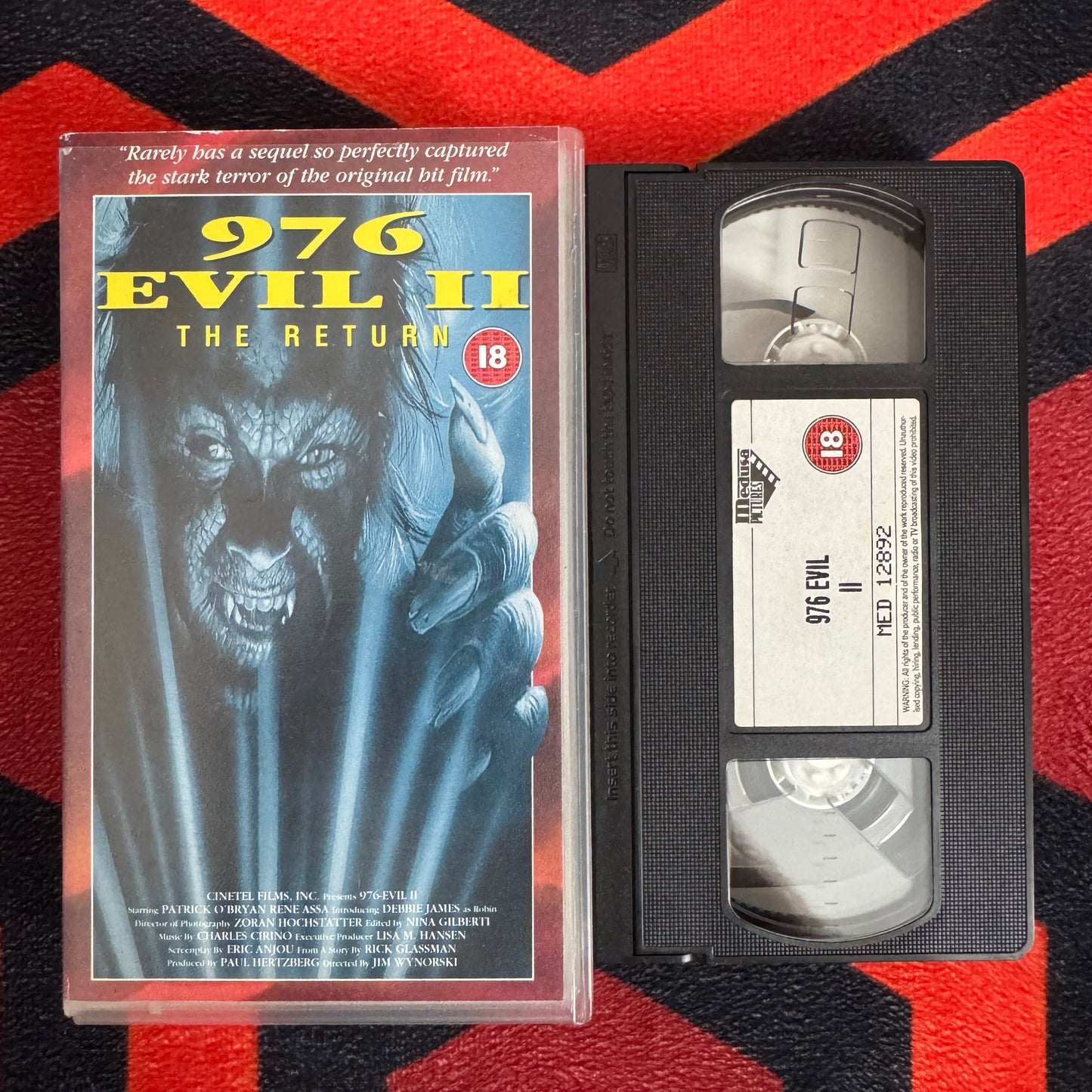 976-Evil II: The Return VHS Video (1991) MED12892