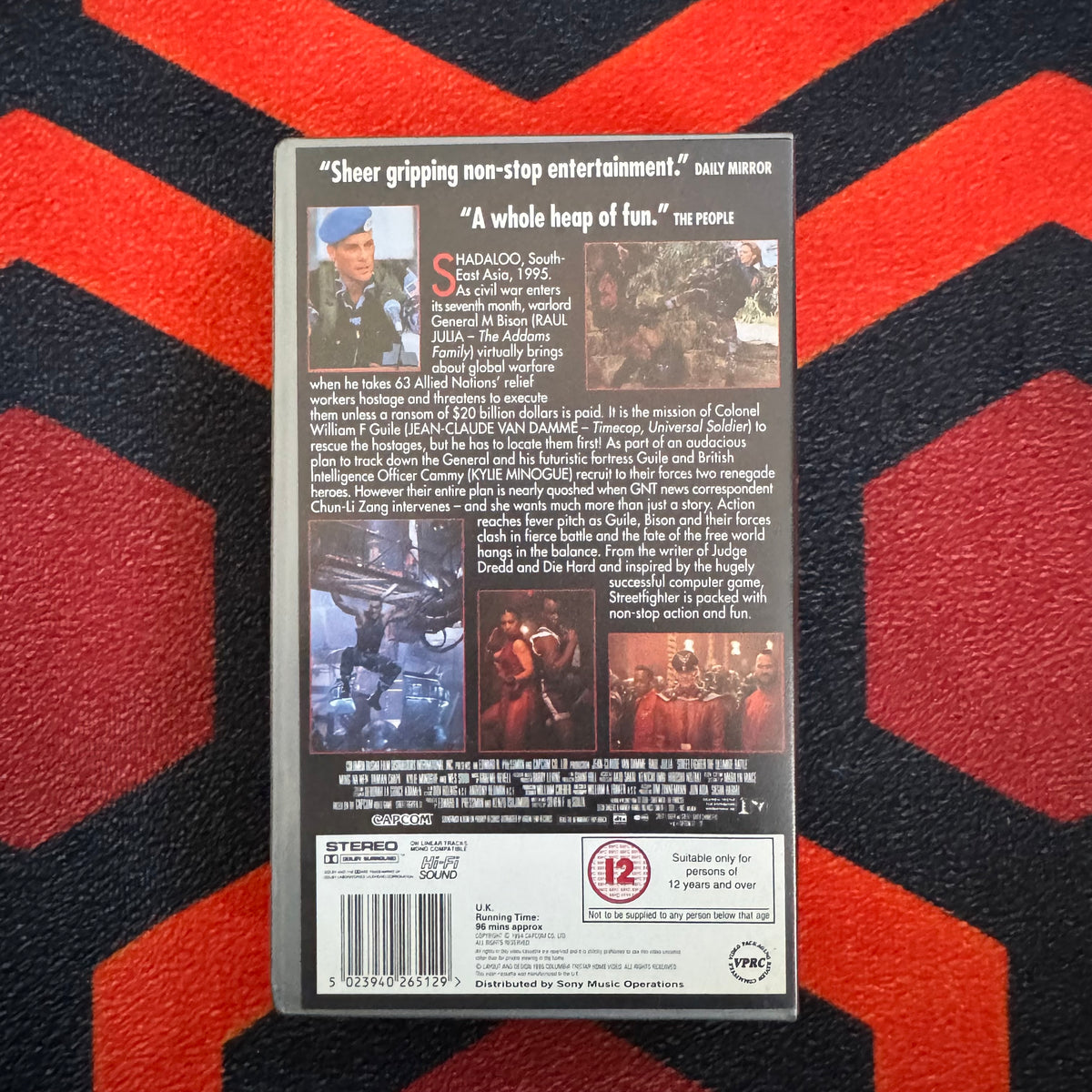 Street Fighter VHS Video (1994) CVR32651