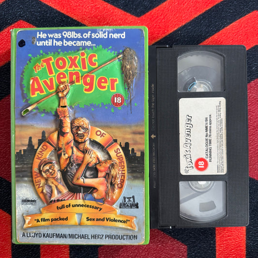 The Toxic Avenger Ex Rental VHS Video (1984) NMEVB6
