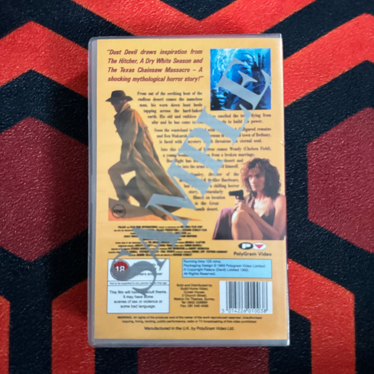 Dust Devil Ex Rental VHS Video (1992) PG1003