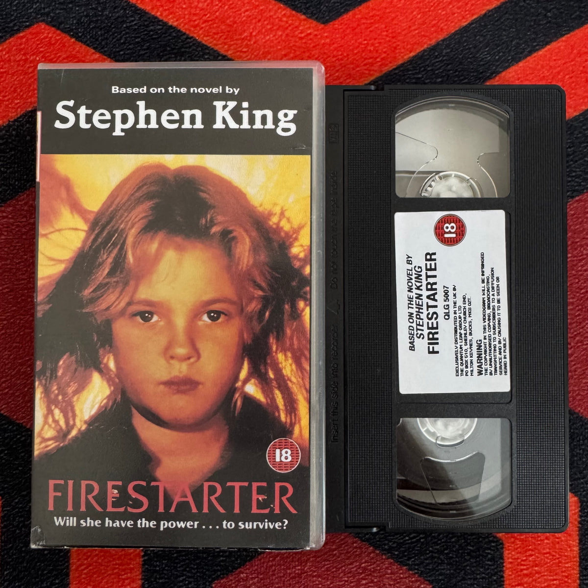Firestarter VHS Video (1984) QLG5007