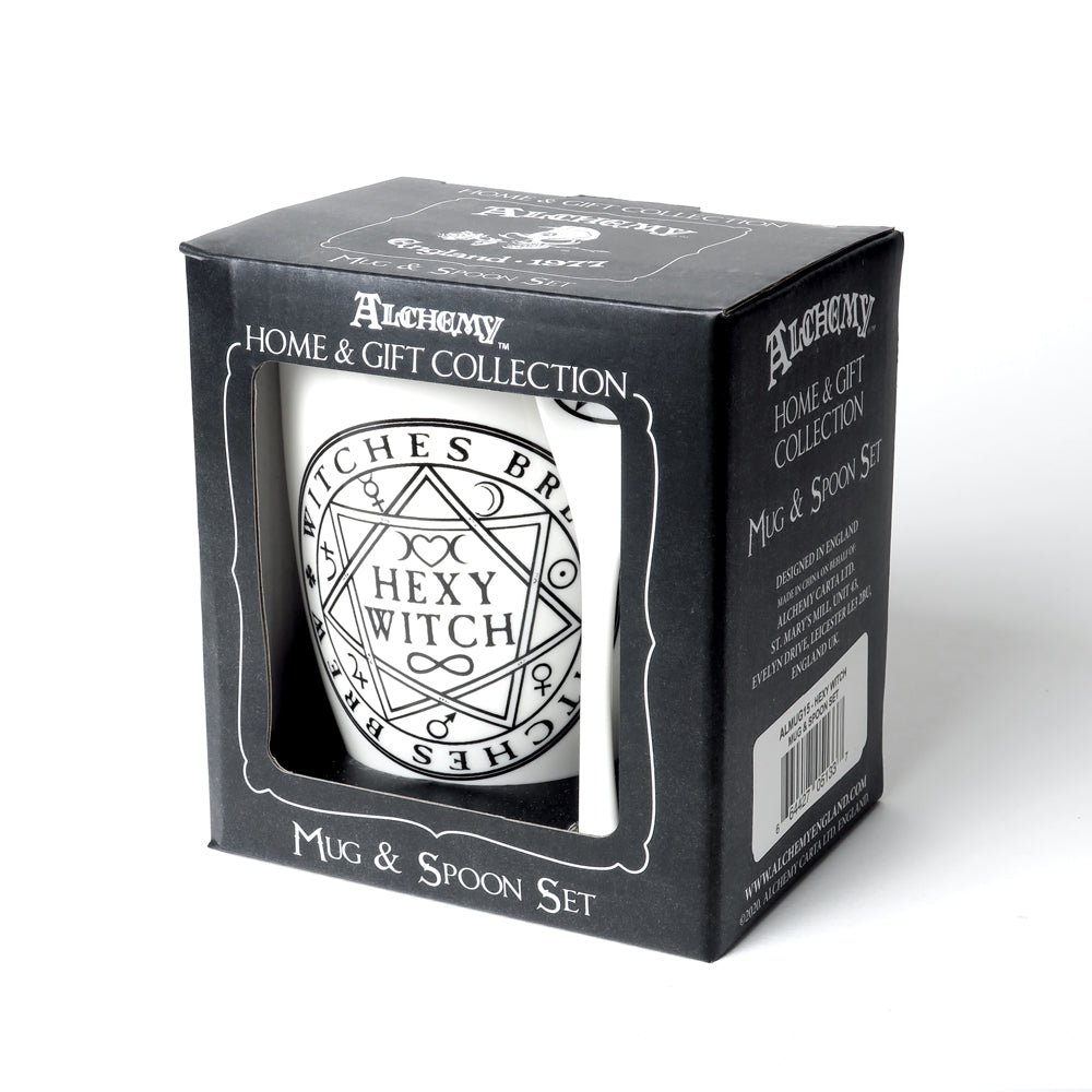 Alchemy Gothic Hexy Witch, Mug & Spoon Set (ALMUG15)