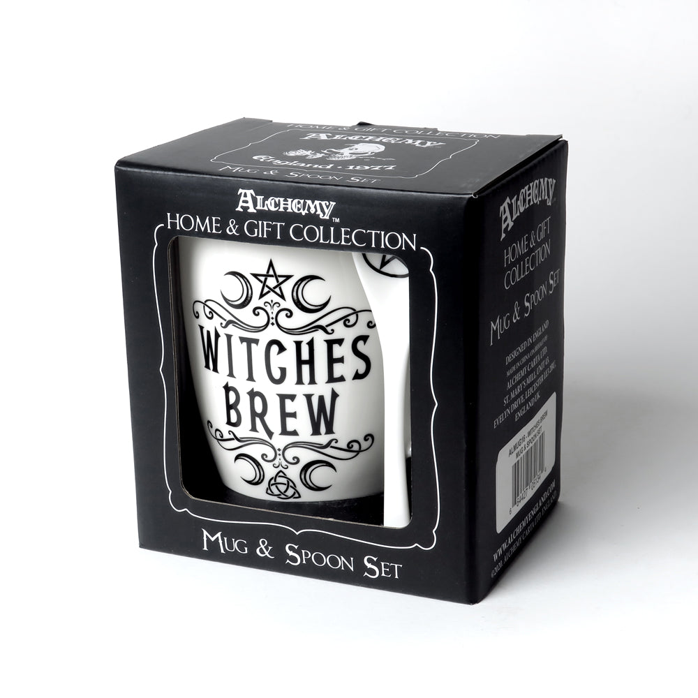 Alchemy Gothic Witches Brew, Mug & Spoon Set (ALMUG16)