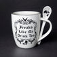 Alchemy Gothic Freaks Like Me Drink Tea, Mug & Spoon Set (ALMUG19)