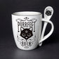 Alchemy Gothic Purrfect Brew, Mug & Spoon Set (ALMUG20)