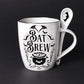Alchemy Gothic Bat Brew, Mug & Spoon Set (ALMUG21)