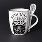 Alchemy Gothic Stirring up Magic, Mug & Spoon Set (ALMUG22)