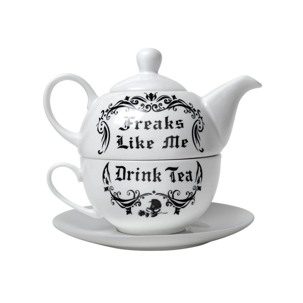 Alchemy Gothic Freaks Like Me Drink Tea: Tea for One Set (ATS2)
