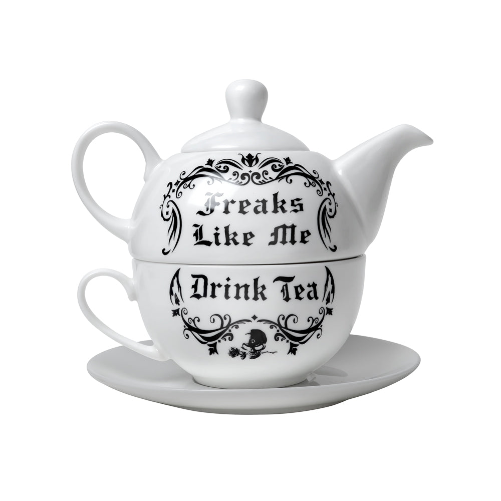 Alchemy Gothic Freaks Like Me Drink Tea: Tea for One Set (ATS2)