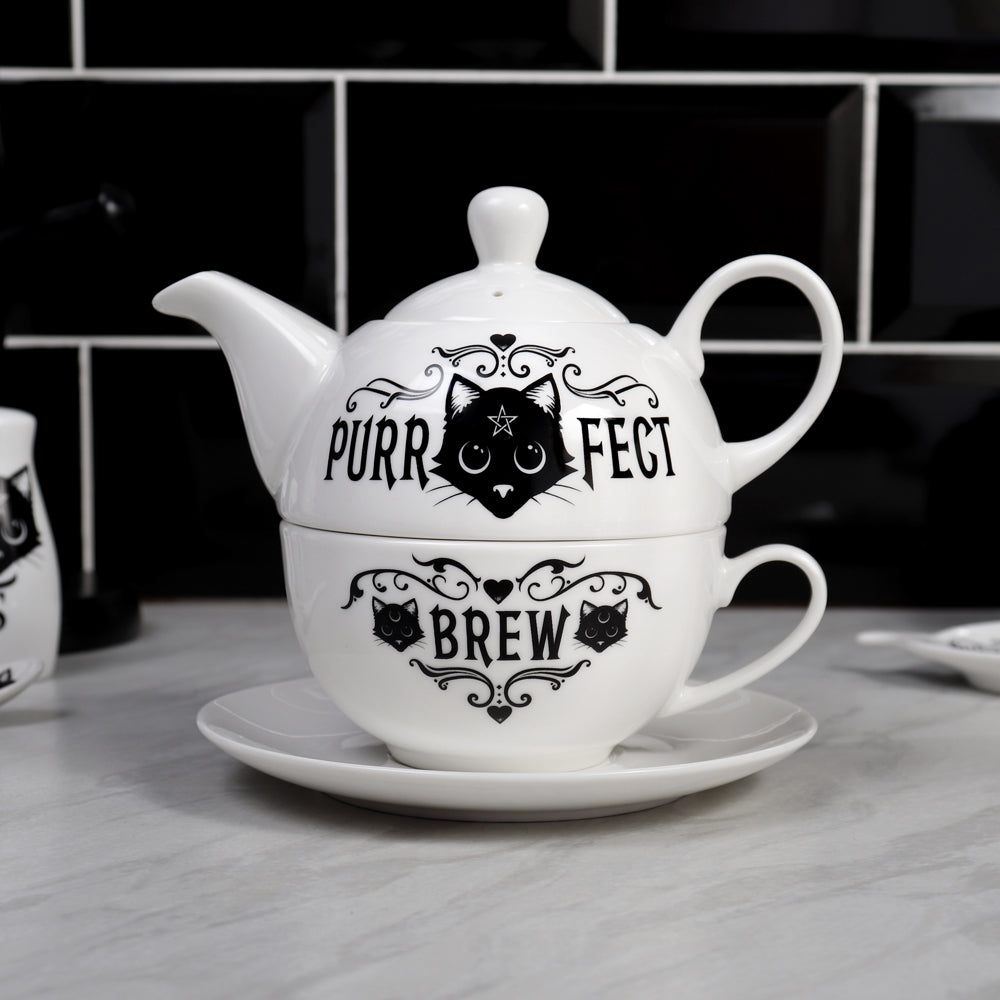 Alchemy Gothic Purrfect Brew: Tea for One Set (ATS4)