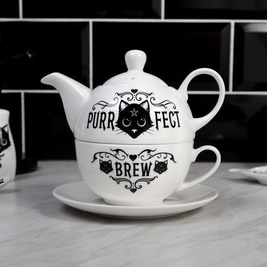 Alchemy Gothic Purrfect Brew: Tea for One Set (ATS4)