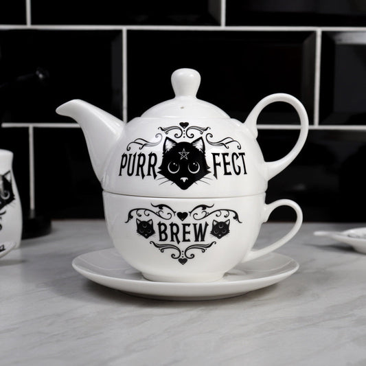 Alchemy Gothic Purrfect Brew: Tea for One Set (ATS4)