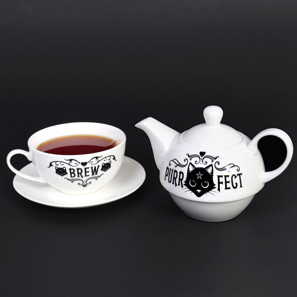 Alchemy Gothic Purrfect Brew: Tea for One Set (ATS4)