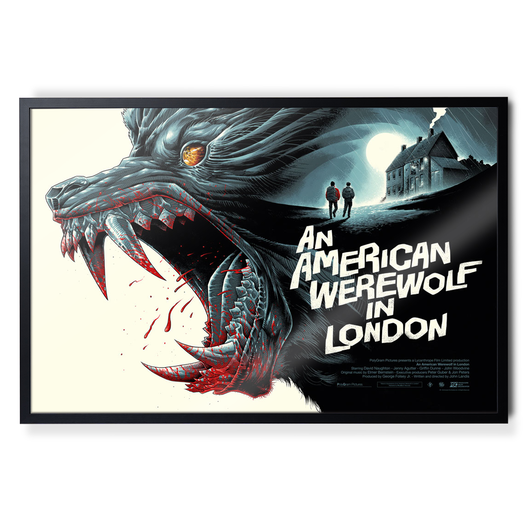 An American Werewolf In London Horror Poster
