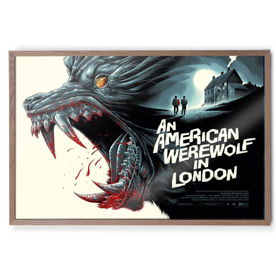 An American Werewolf In London Horror Poster