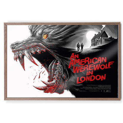 An American Werewolf In London (Variant) Horror Poster