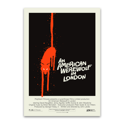 An American Werewolf In London Horror Poster