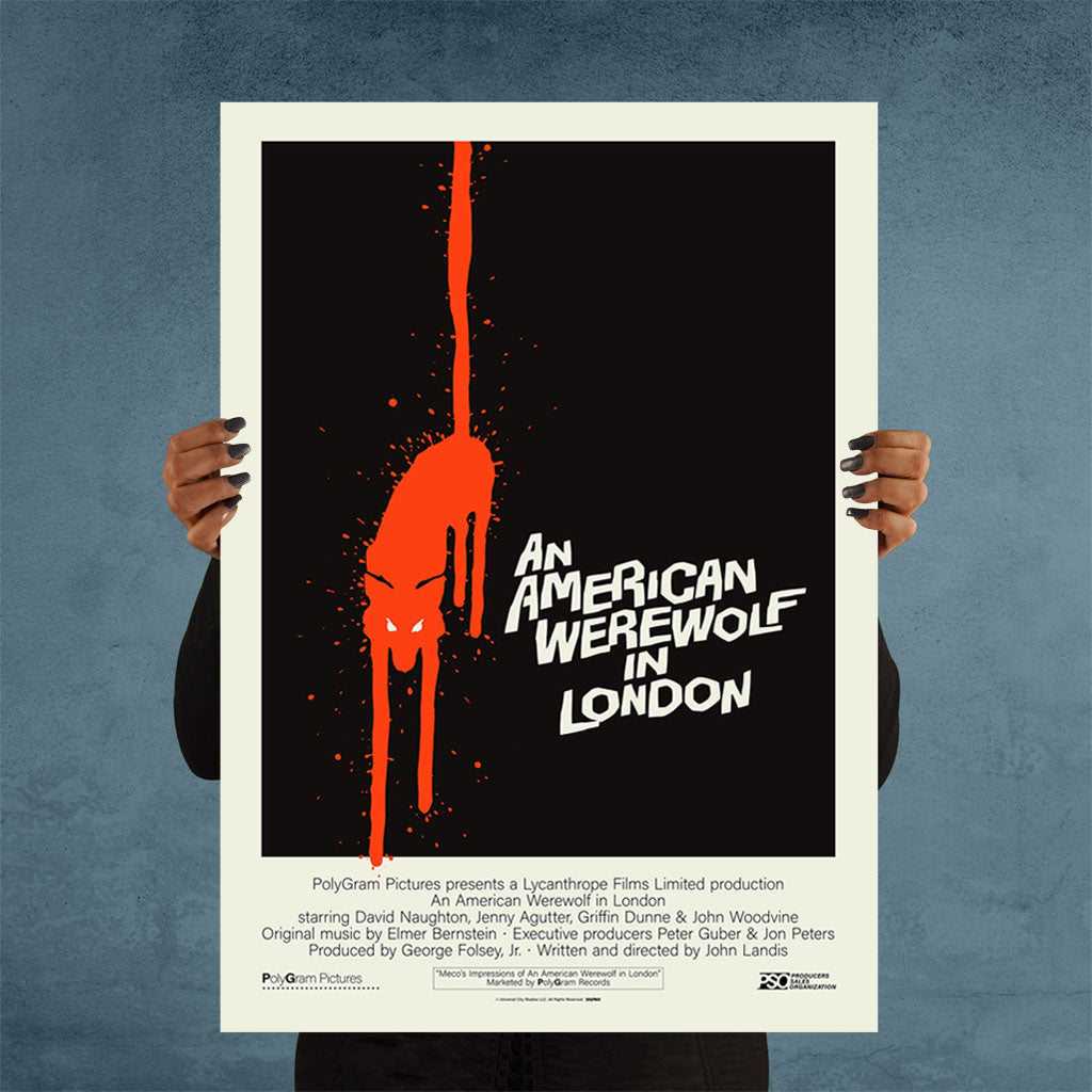 An American Werewolf In London Horror Poster