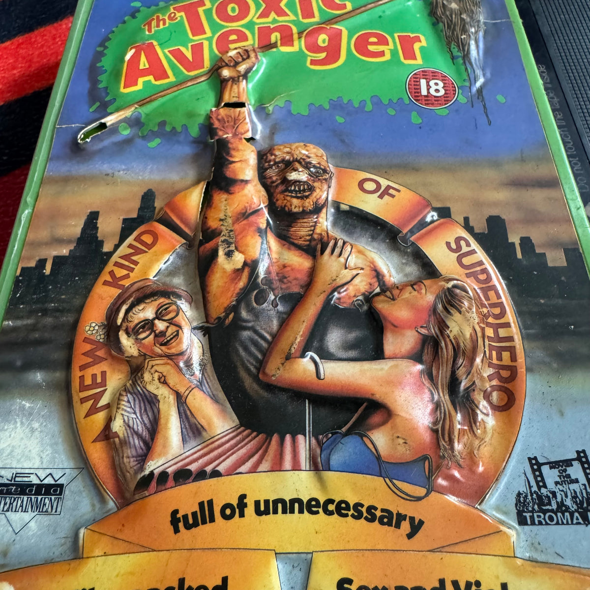 The Toxic Avenger Ex Rental VHS Video (1984) NMEVB6