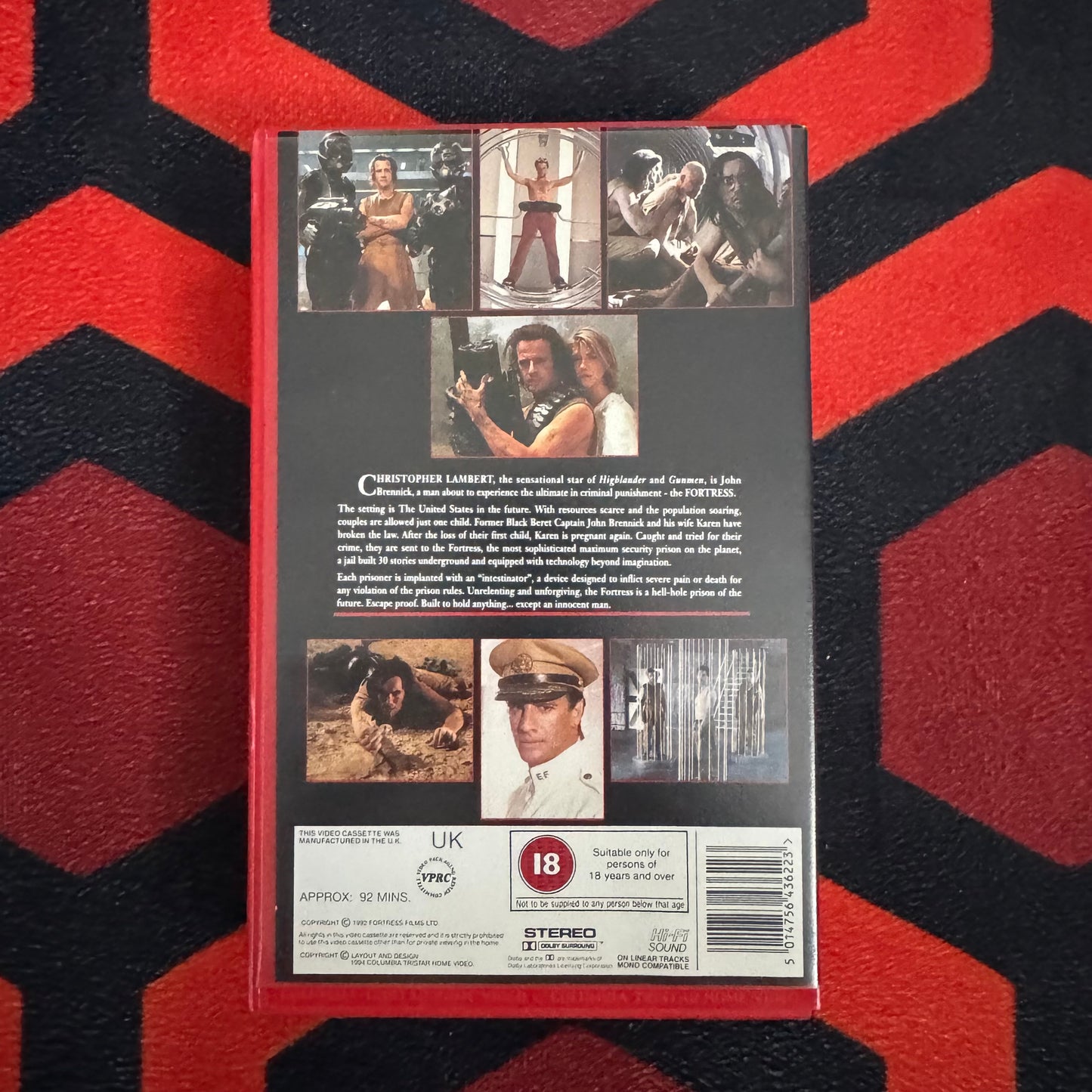 Fortress Ex Rental VHS Video (1992) CVT14362