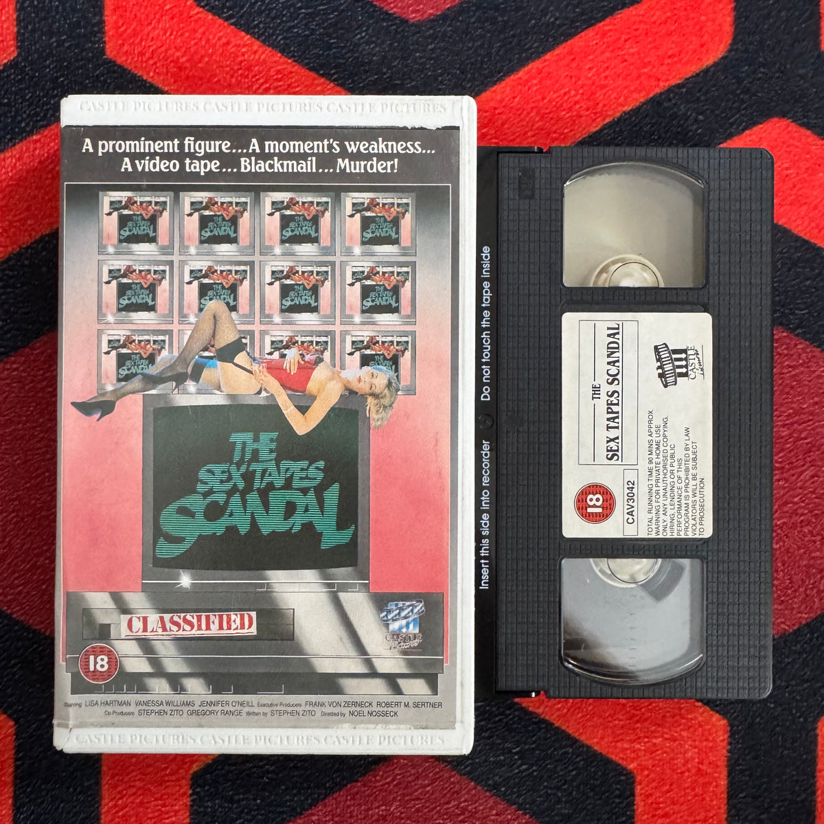 The Sex Tapes Scandal Ex Rental VHS Video (1989) CAV3042 [MOULD]