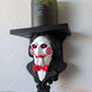 Billy The Puppet Saw Wall Shelf Mount Display - Unique Horror Decor Gift