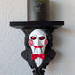 Billy The Puppet Saw Wall Shelf Mount Display - Unique Horror Decor Gift