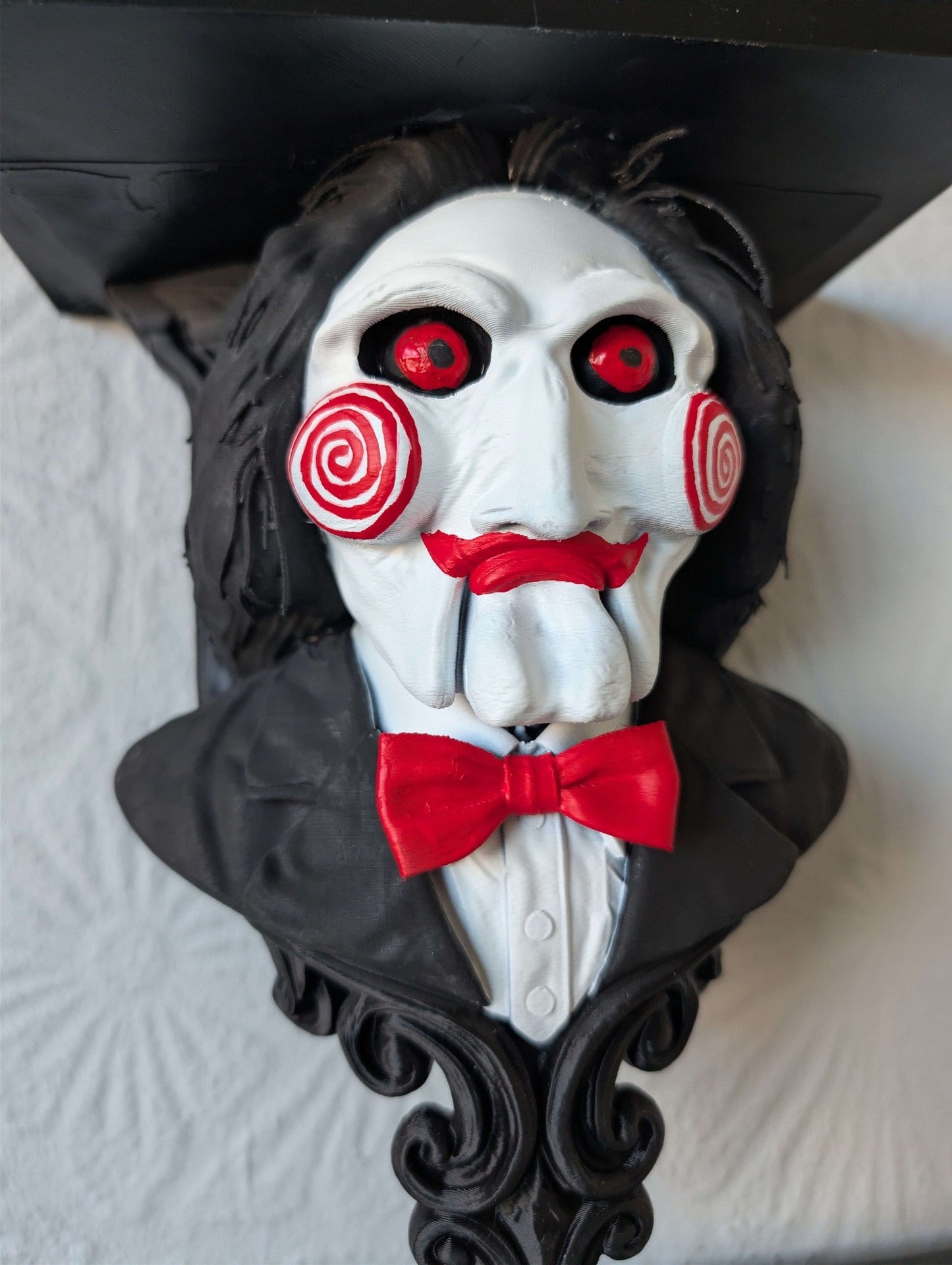 Billy The Puppet Saw Wall Shelf Mount Display - Unique Horror Decor Gift