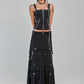 Banned Apparel Gothic Cargo Skirt Black Zip Off Punk Style