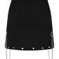 Banned Apparel Gothic Cargo Skirt Black Zip Off Punk Style