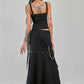Banned Apparel Gothic Cargo Skirt Black Zip Off Punk Style