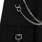 Banned Apparel Gothic Cargo Skirt Black Zip Off Punk Style