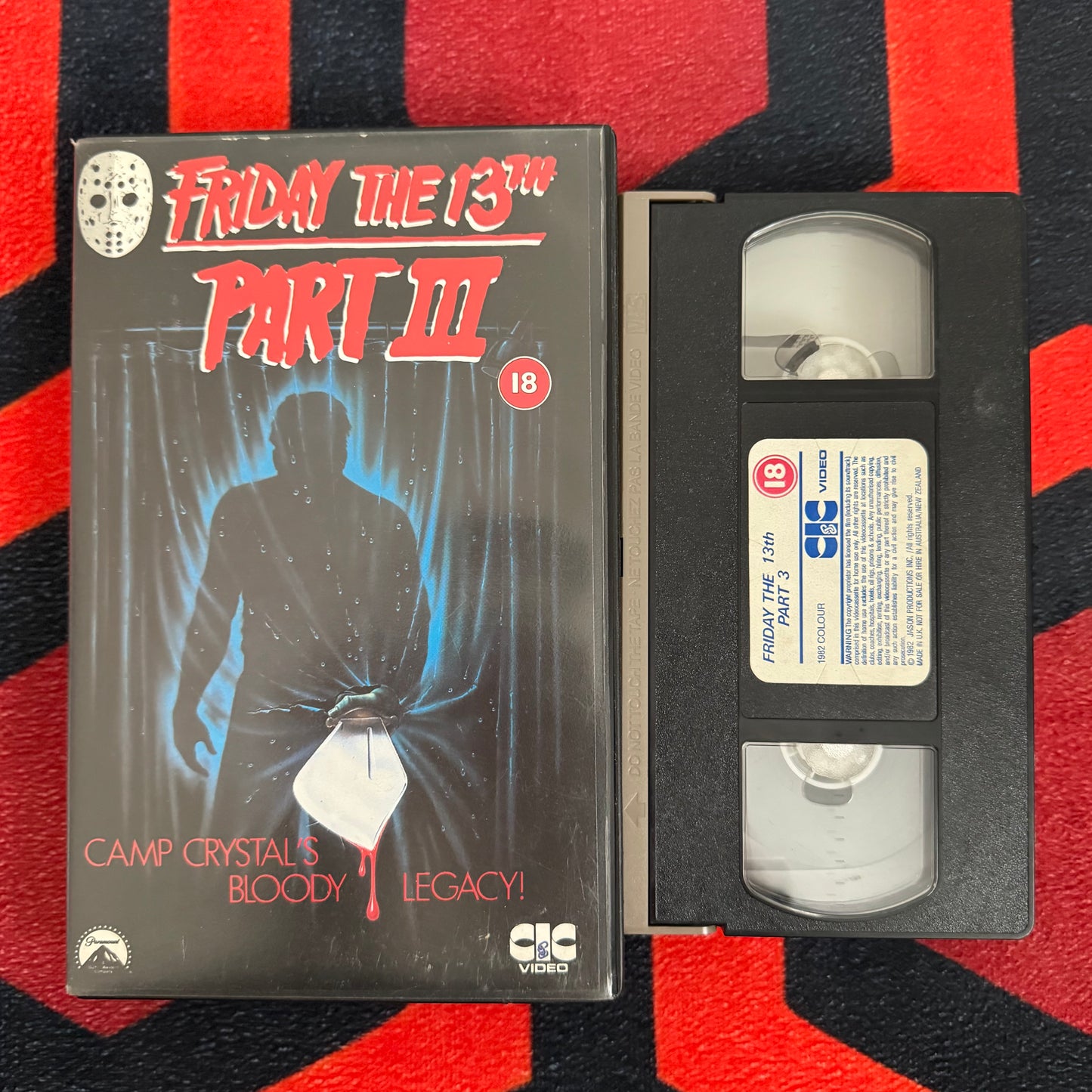 Friday The 13th Part III Ex Rental VHS Video (1982) VHY2211