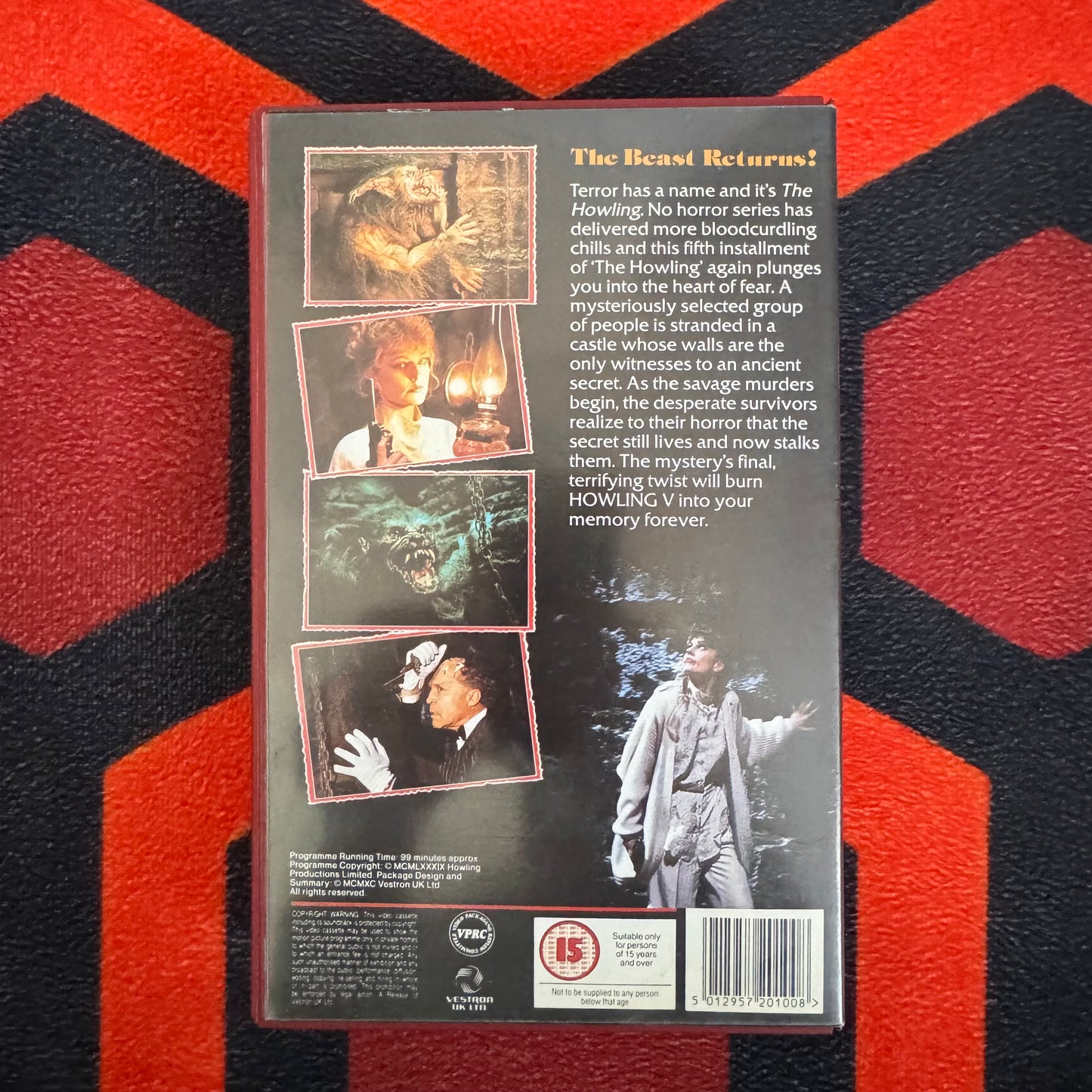 Howling V: The Re-Birth Ex Rental VHS Video (1989) VA20100 [MOULD]