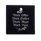 Alchemy Gothic Black Coffee Black Clothes... Individual Coaster (CC10)
